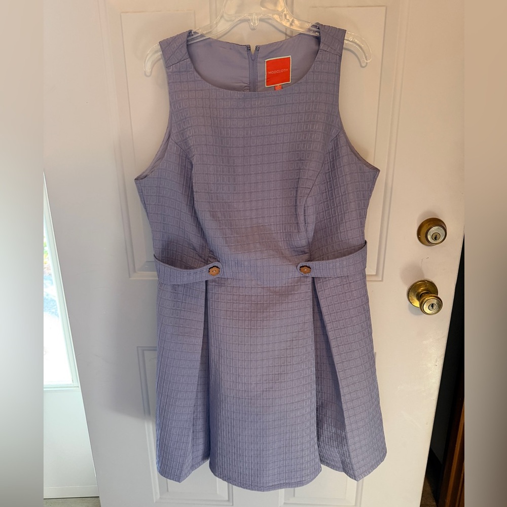ModCloth Lavender Textured A-Line Dress